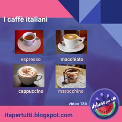 I caffè italiani! https://www.youtube.com/watch?v=PRTDnSEoCLY #caffè #itapertutti #italia #espresso #macchiato #italianoperstranieri