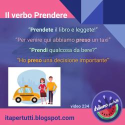 Il verbo PRENDERE in italiano! #itapertutti #italianoperstranieri #verbiitaliani #tenere #prendere #portare
